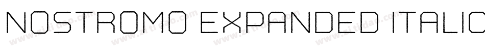 Nostromo Expanded Italic字体转换